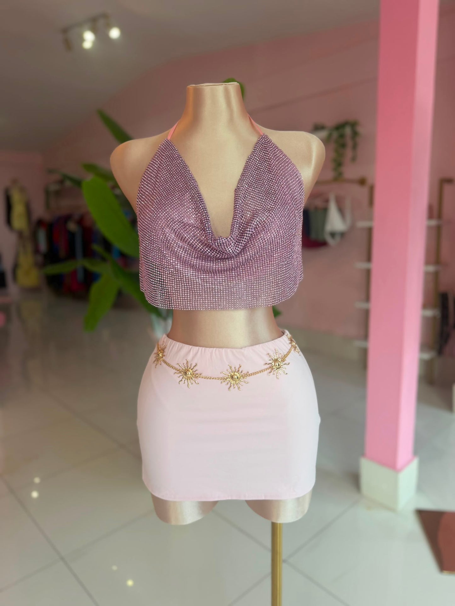 Mini pink Skort