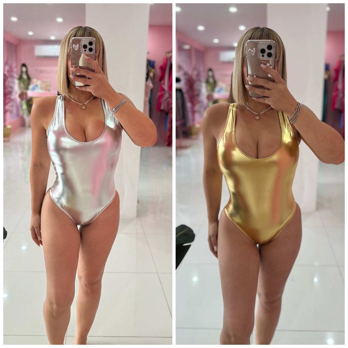 Gold & Plata Swimsuit (XS/S)