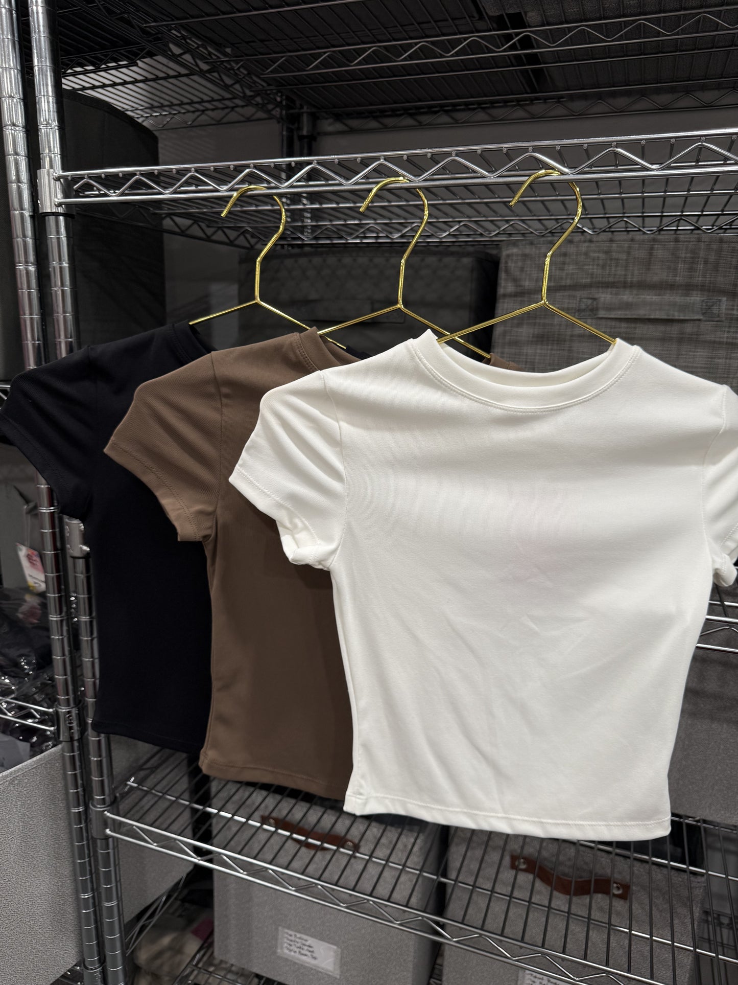 Tshirt Basic Crop Top