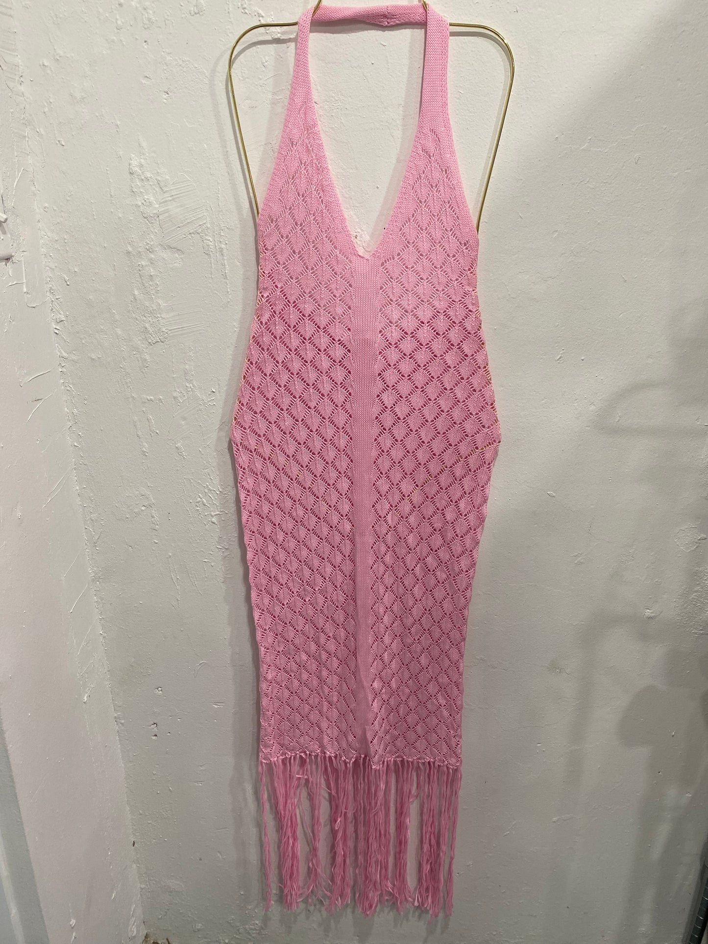 Pink Crochet Long