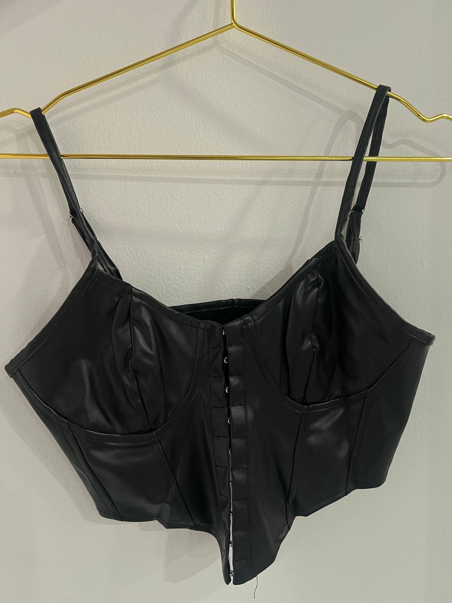 Leather corset
