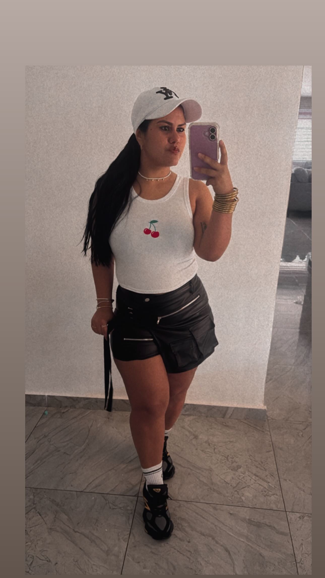 Metallic Skort
