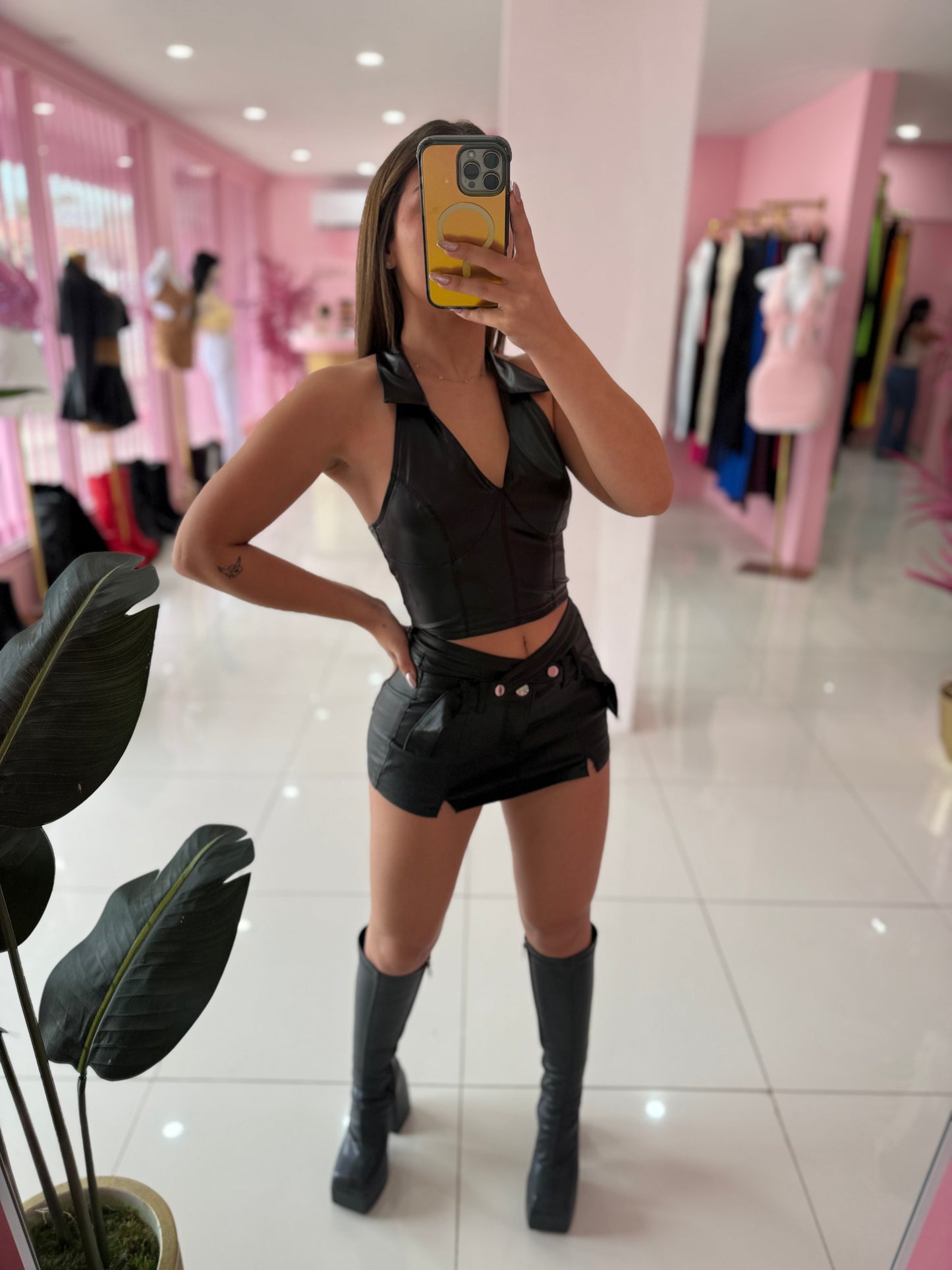 Cuellito Leather top