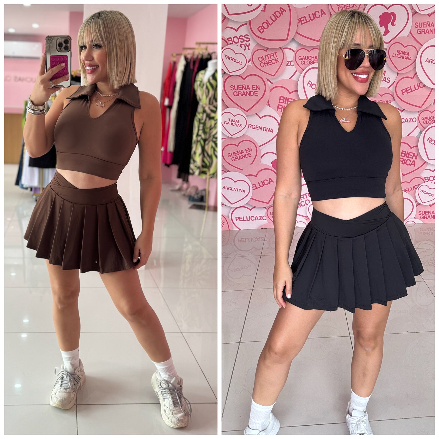 Crop top cuellito sport