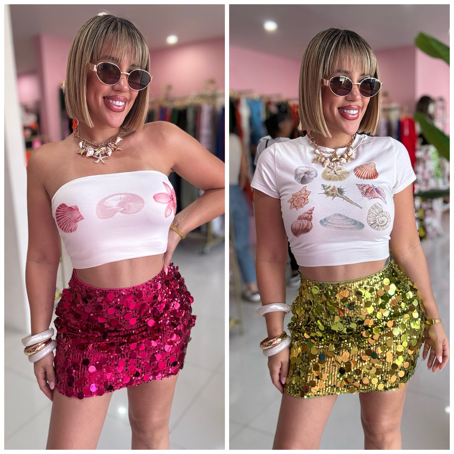 Big sequins skirt