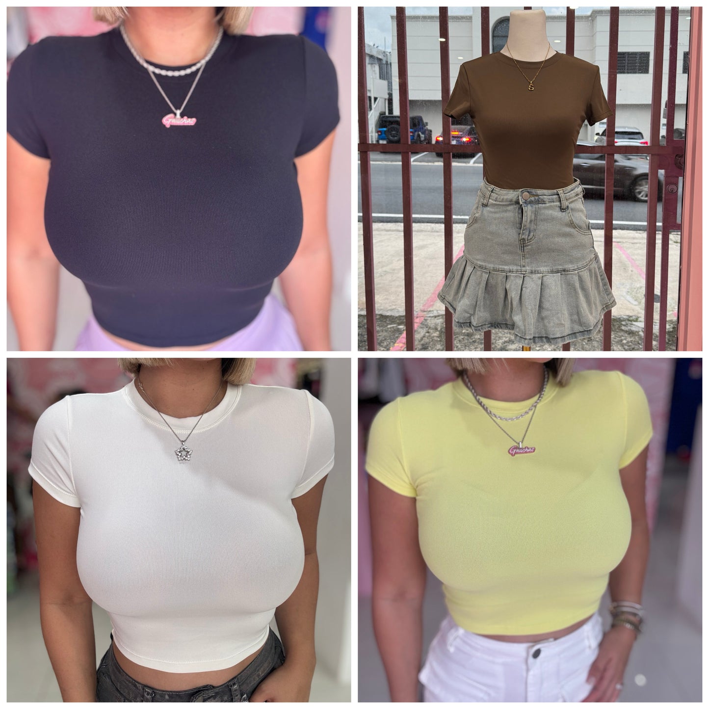 Tshirt Basic Crop Top