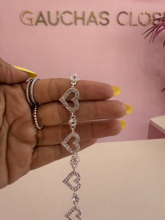Choker Heart Rhinestone
