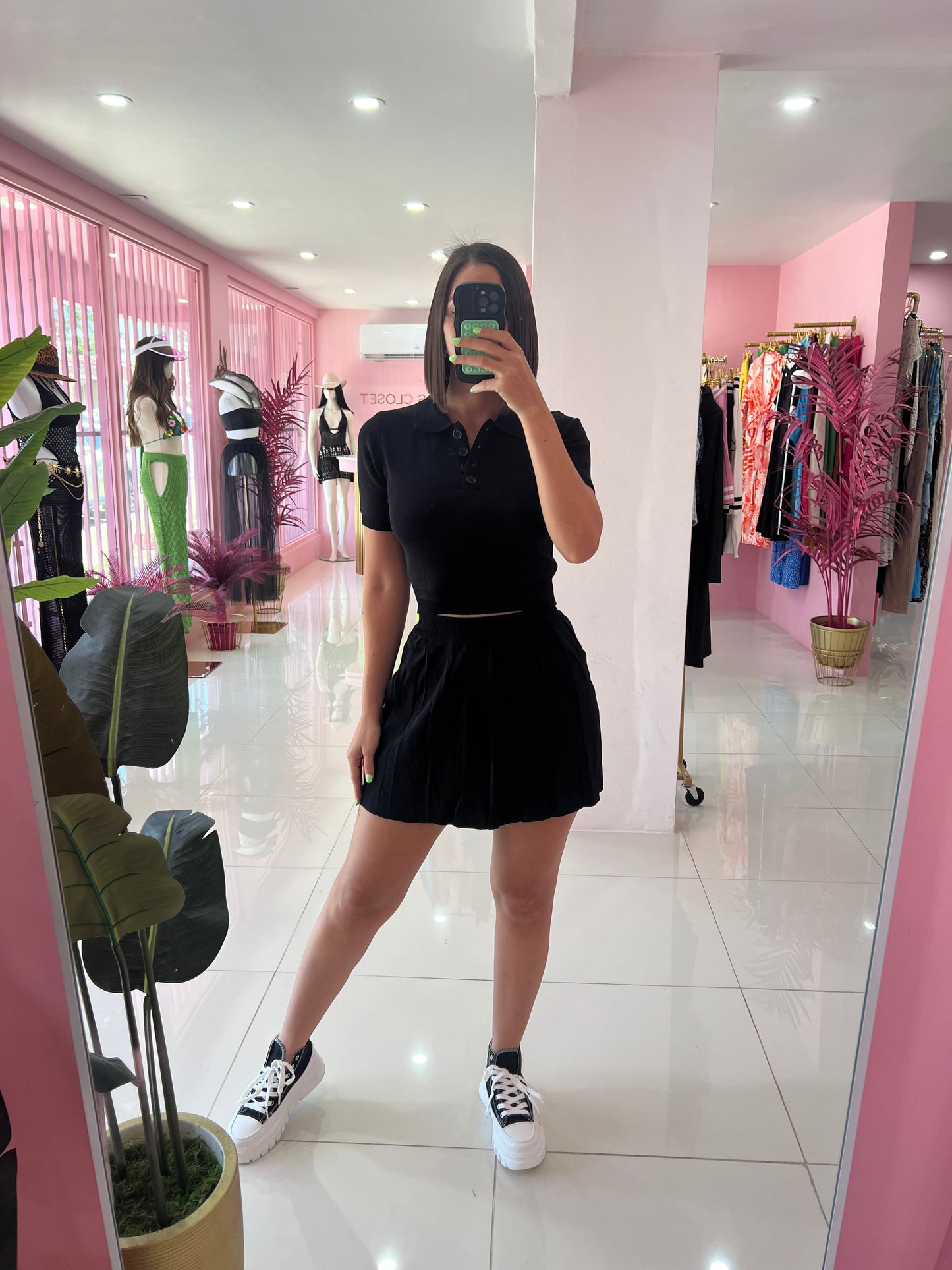 Spandex Tenis Skirt Set