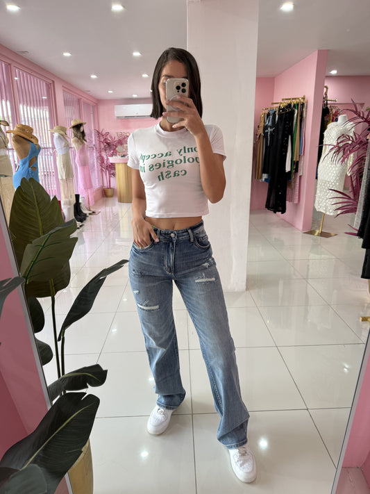 Vibrant Straight leg Jean