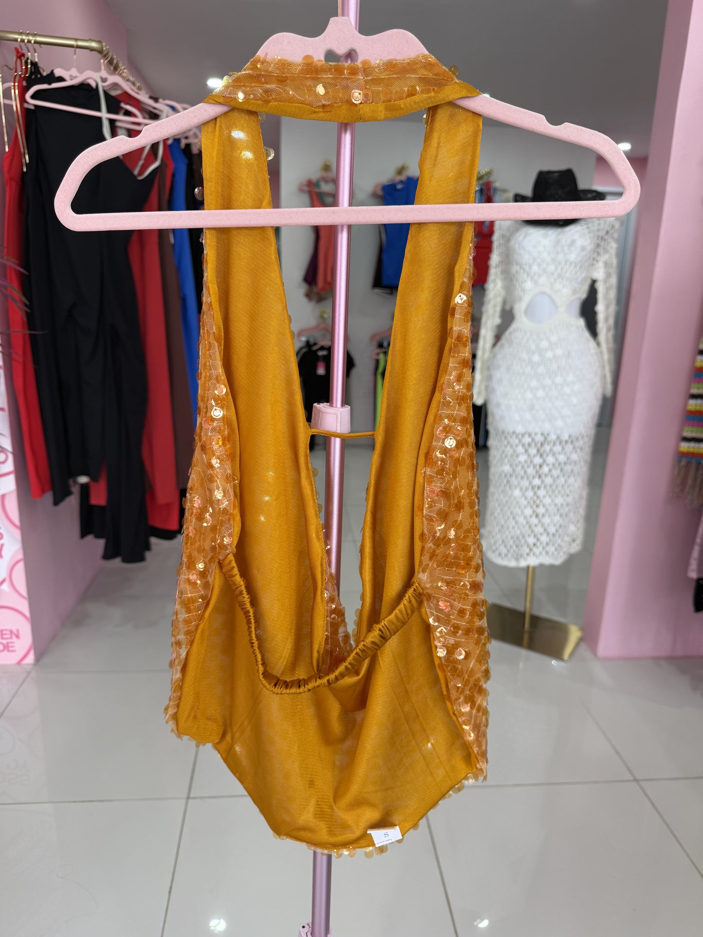 Sequins Colors halter top