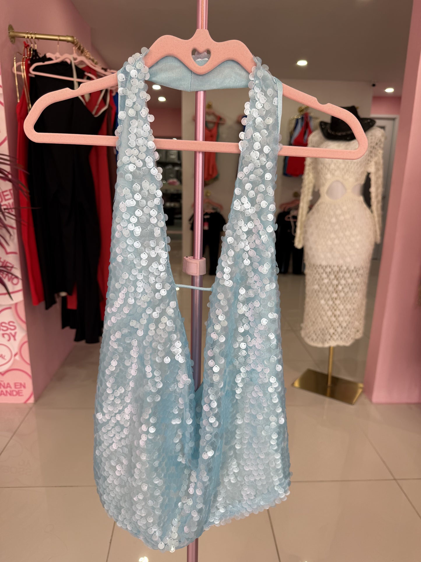 Sequins Colors halter top