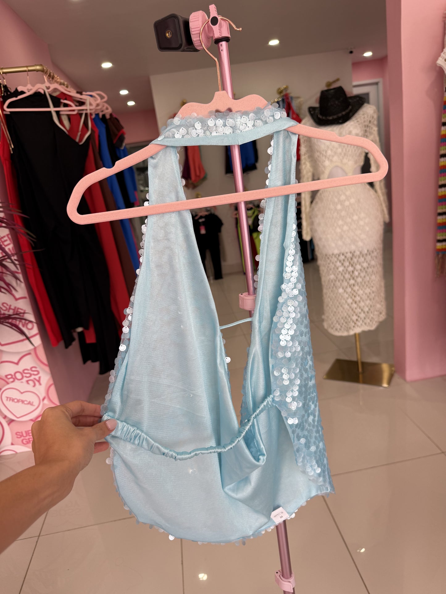 Sequins Colors halter top