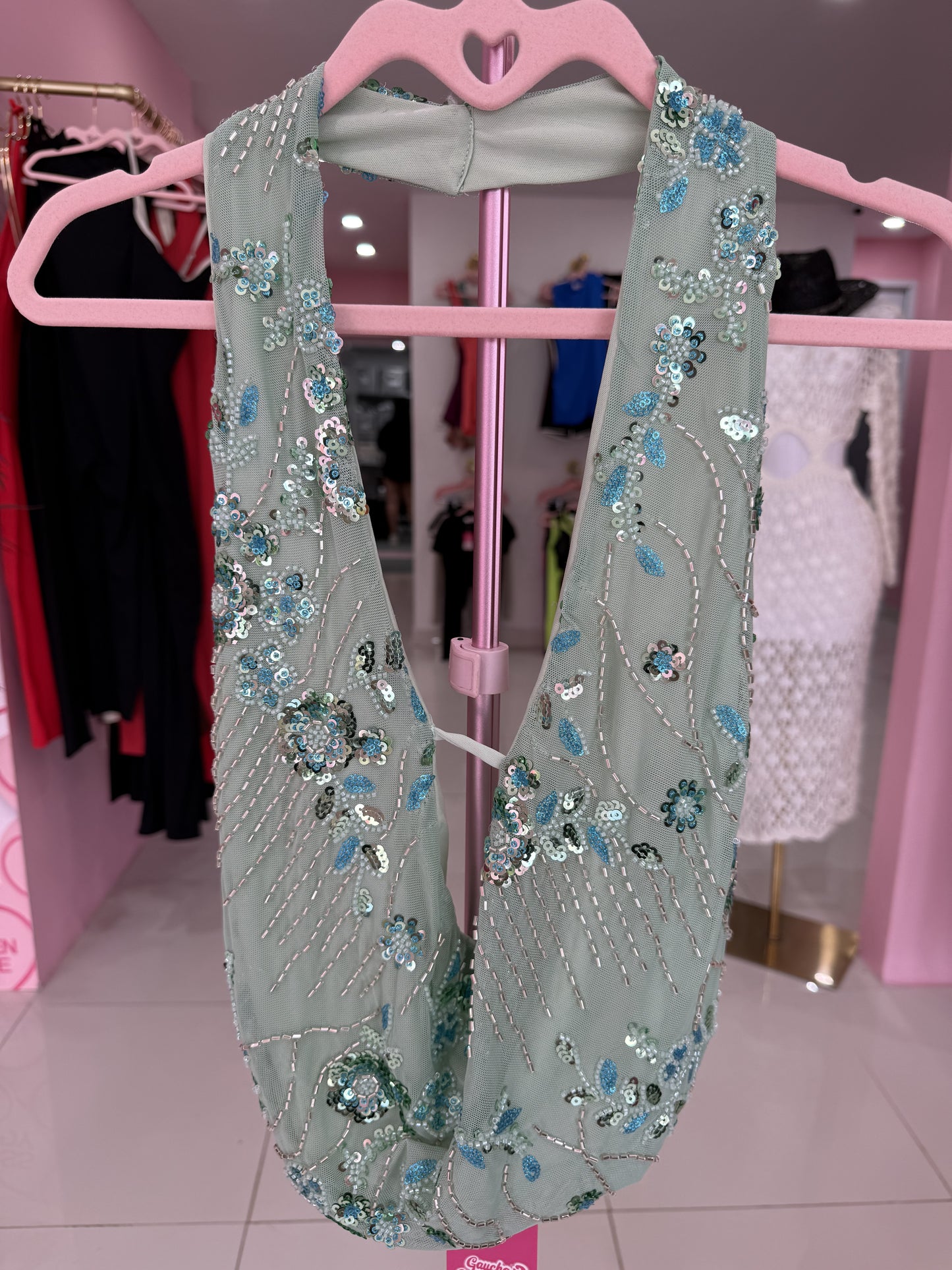 Fancy Sequins Halter top