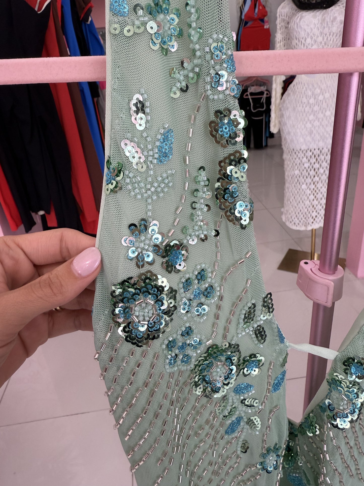 Fancy Sequins Halter top