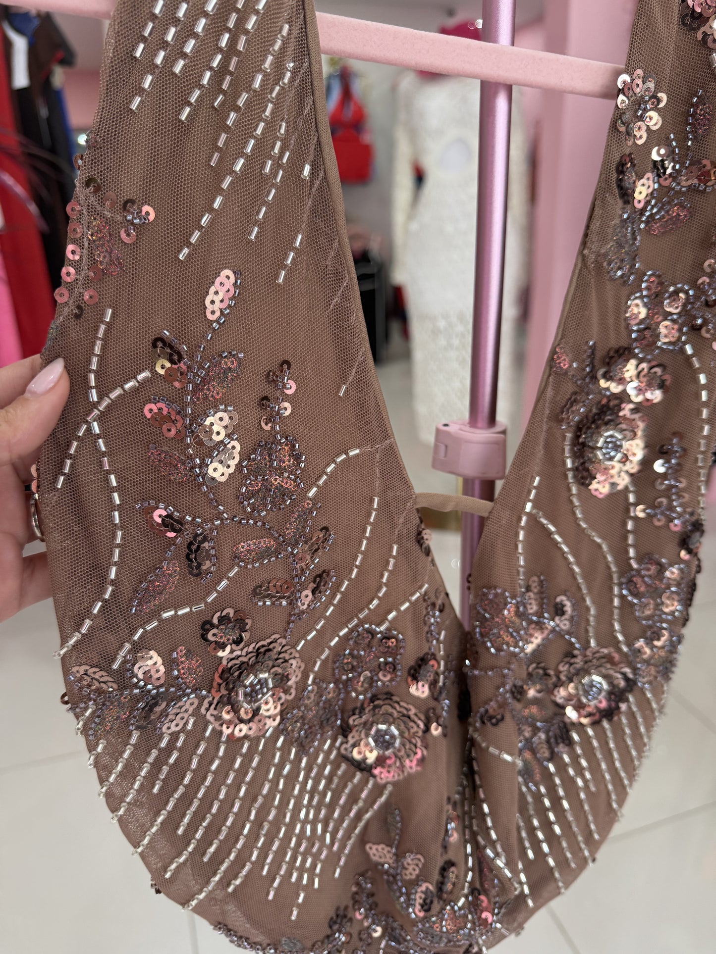 Fancy Sequins Halter top