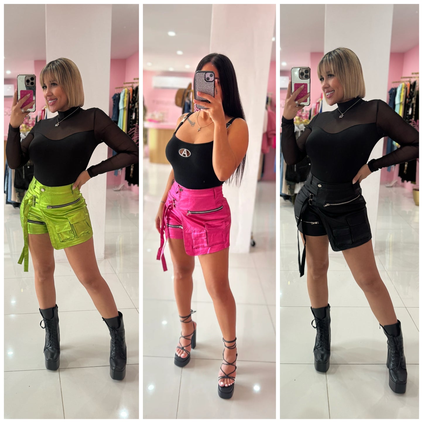 Metallic Skort