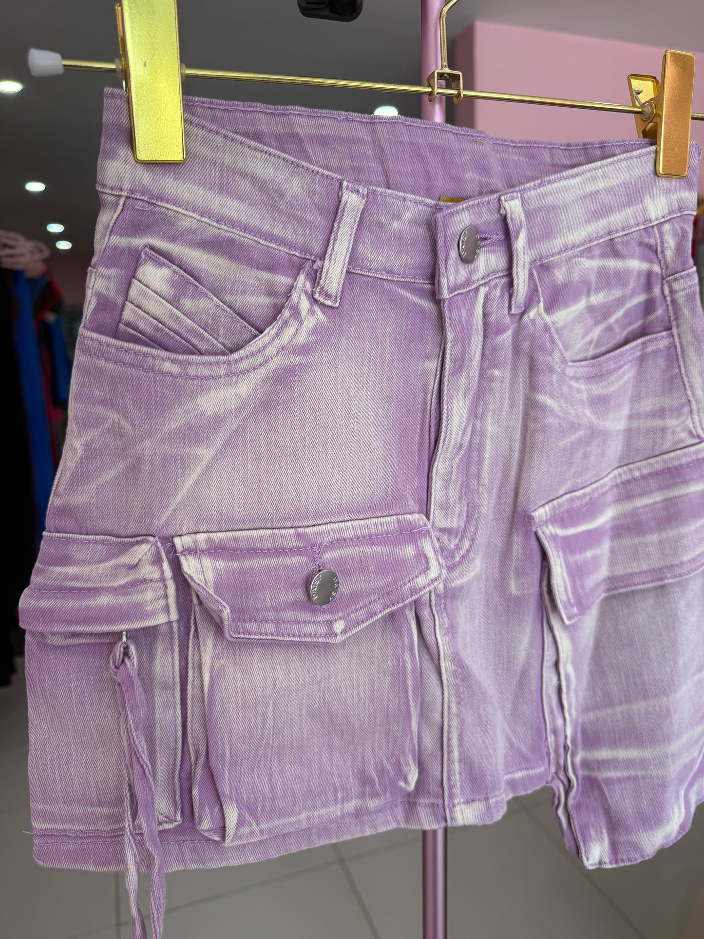 Cargo Washed Skirt