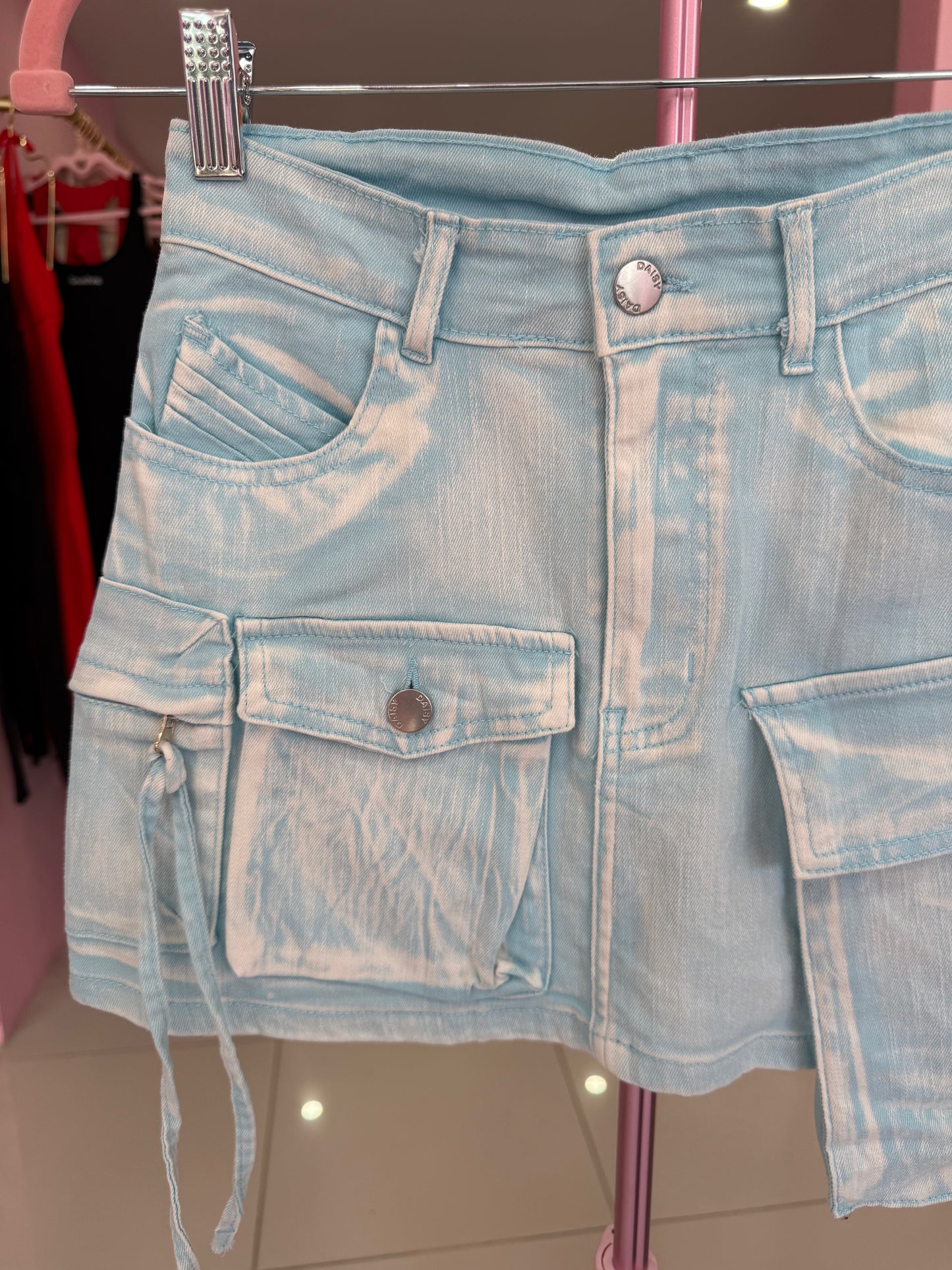 Cargo Washed Skirt