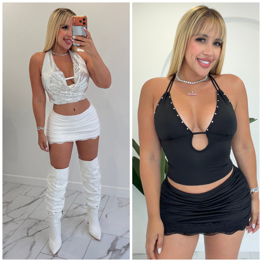 Mini encaje skort