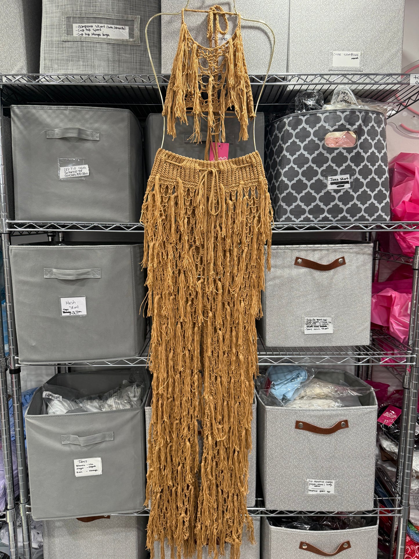 Crochet Flecos Pant set