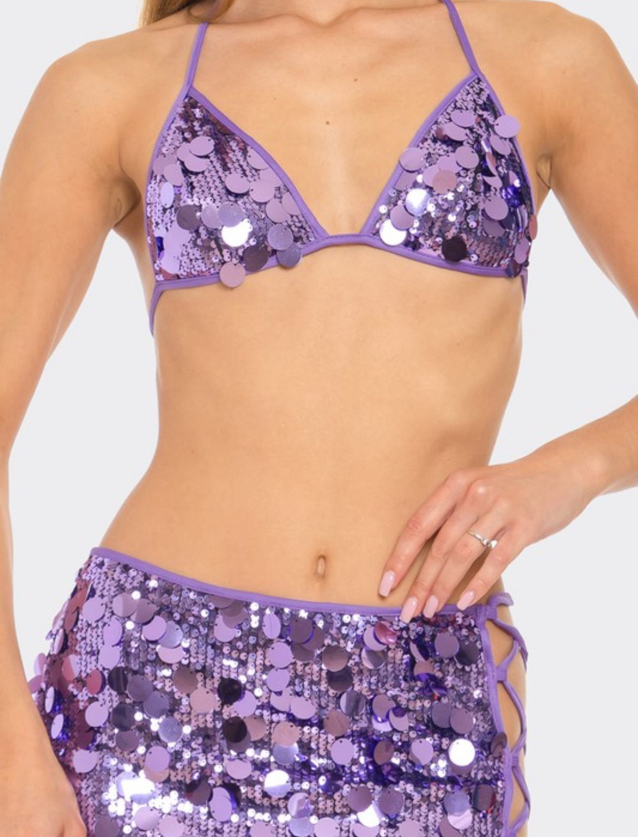 Sequins colors sexy set