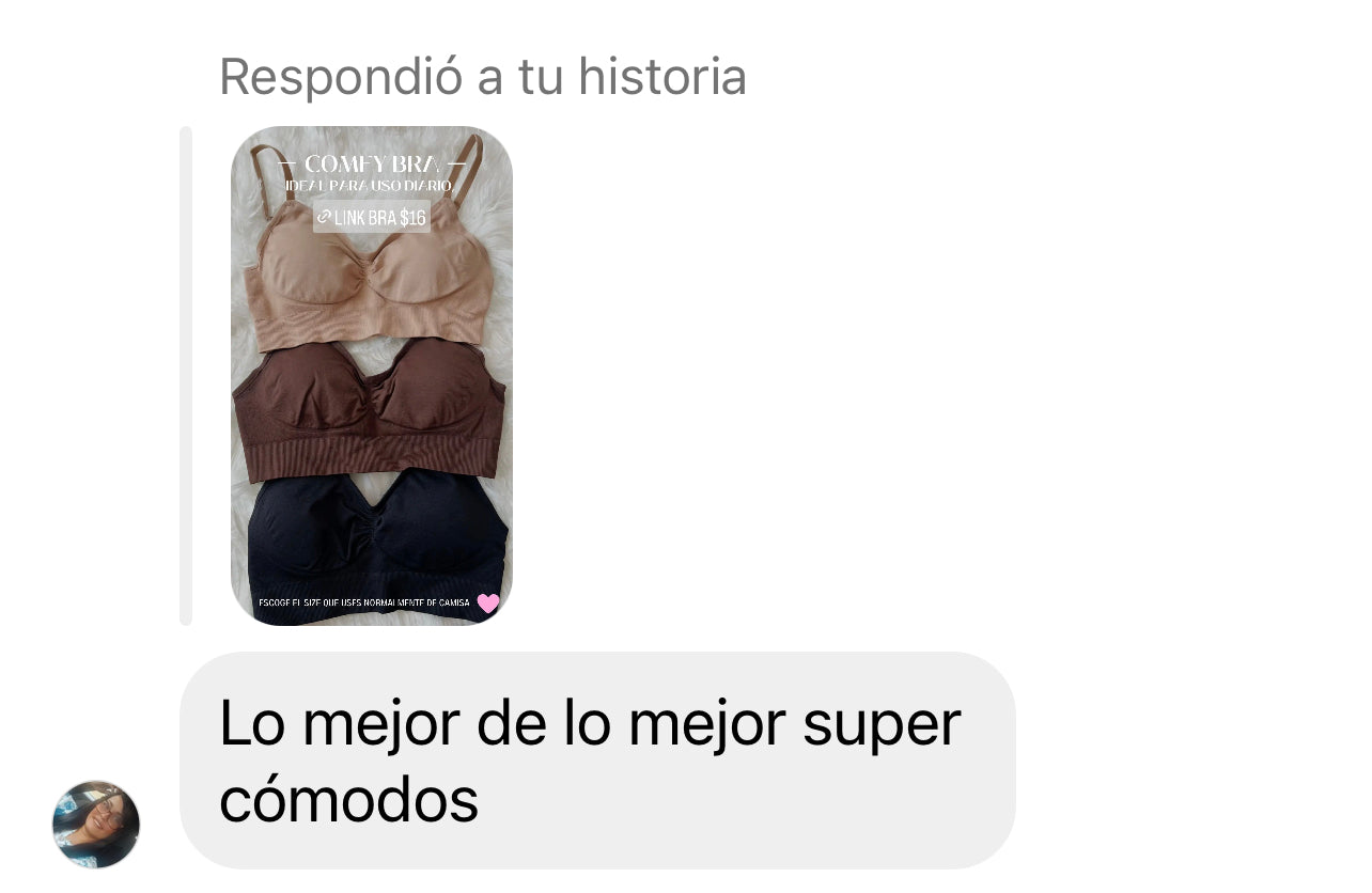 Comfy Bra (skim) faja ONLY XS/S