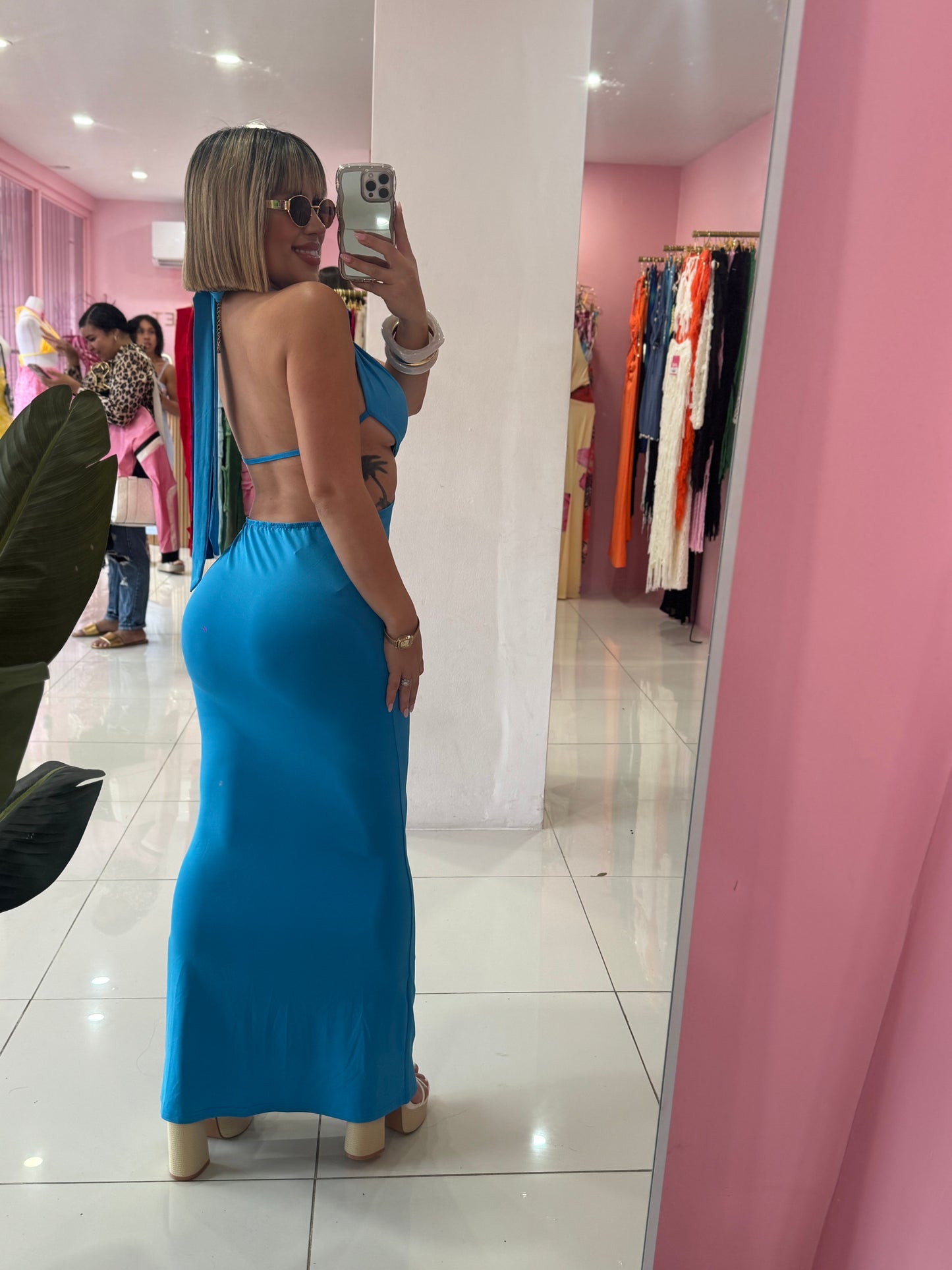 Shell long dress