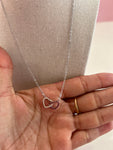 2 Corazones Necklace (Stainless Steel)