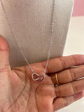 2 Corazones Necklace (Stainless Steel)