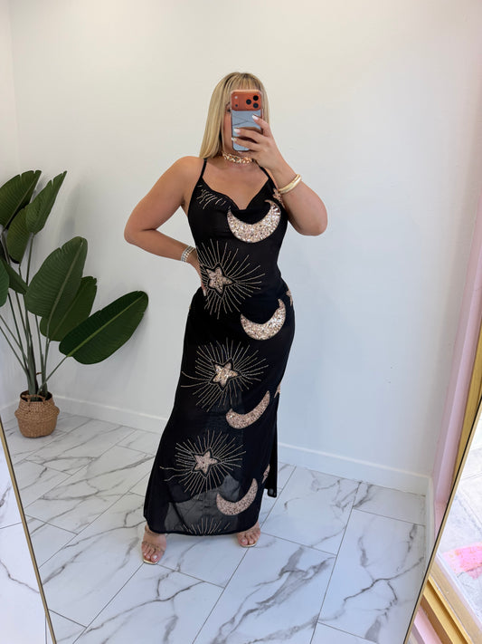 Star moon dress