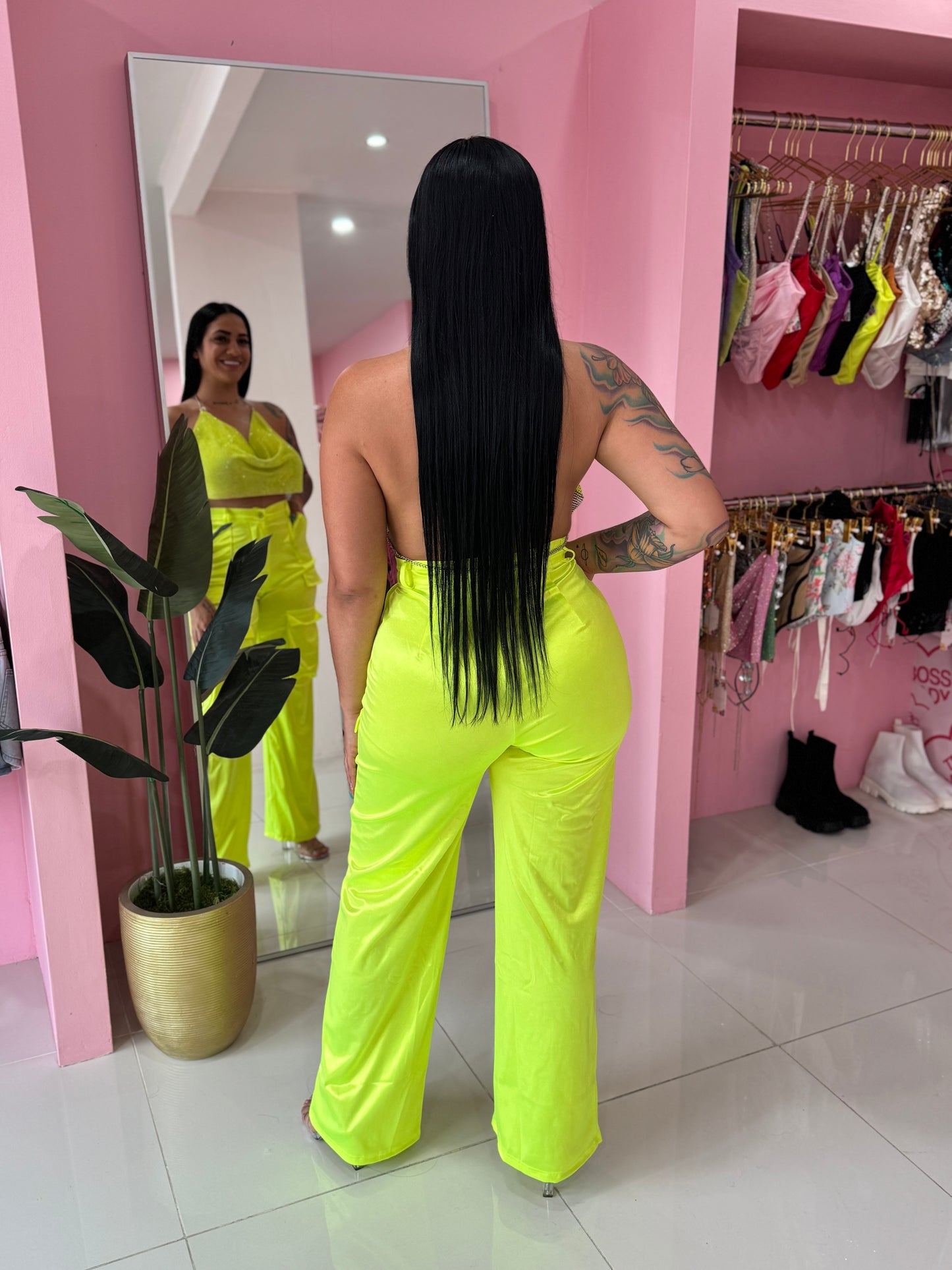 Cargo Satin Spandex