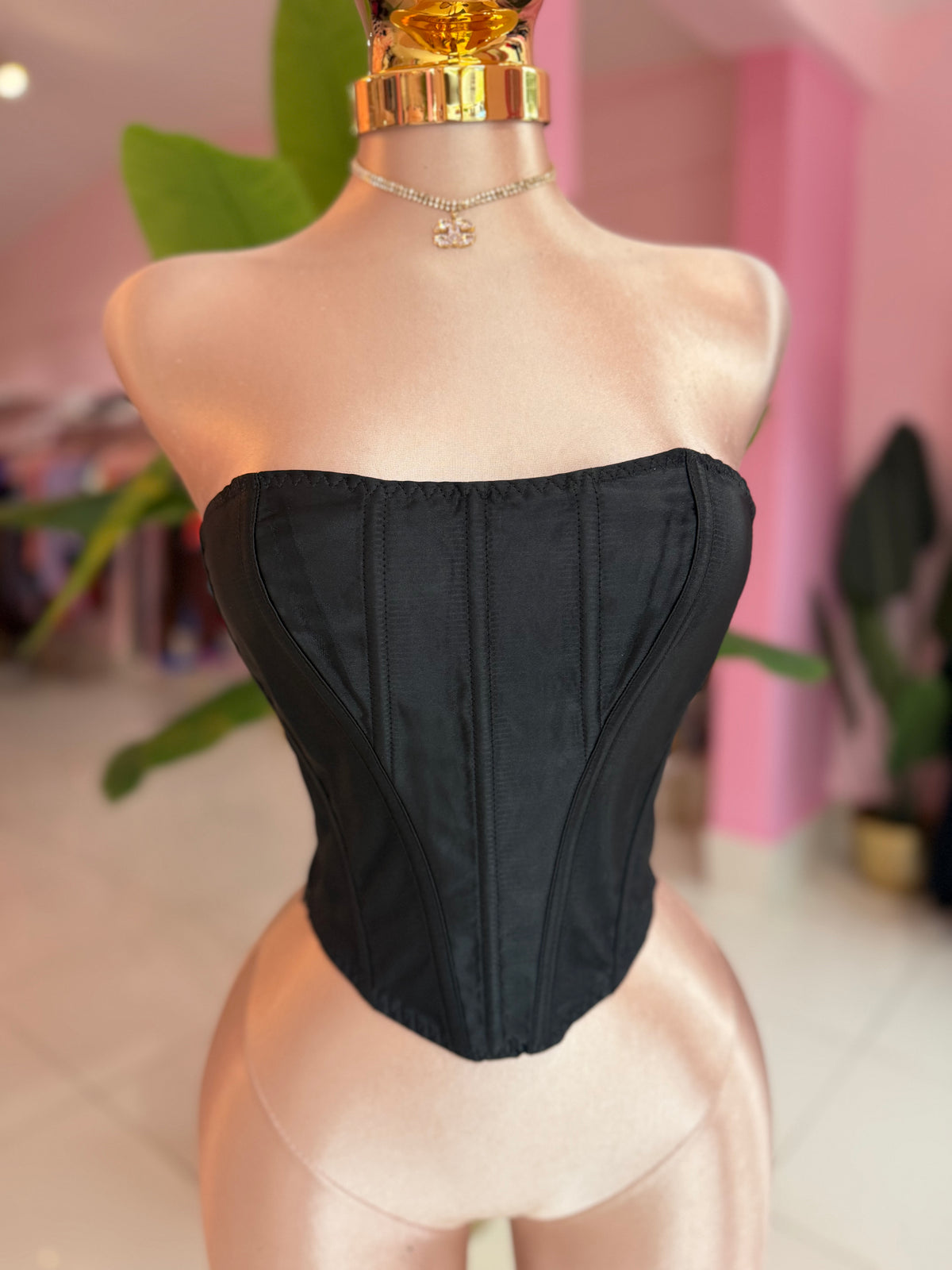 Satin varilla corset