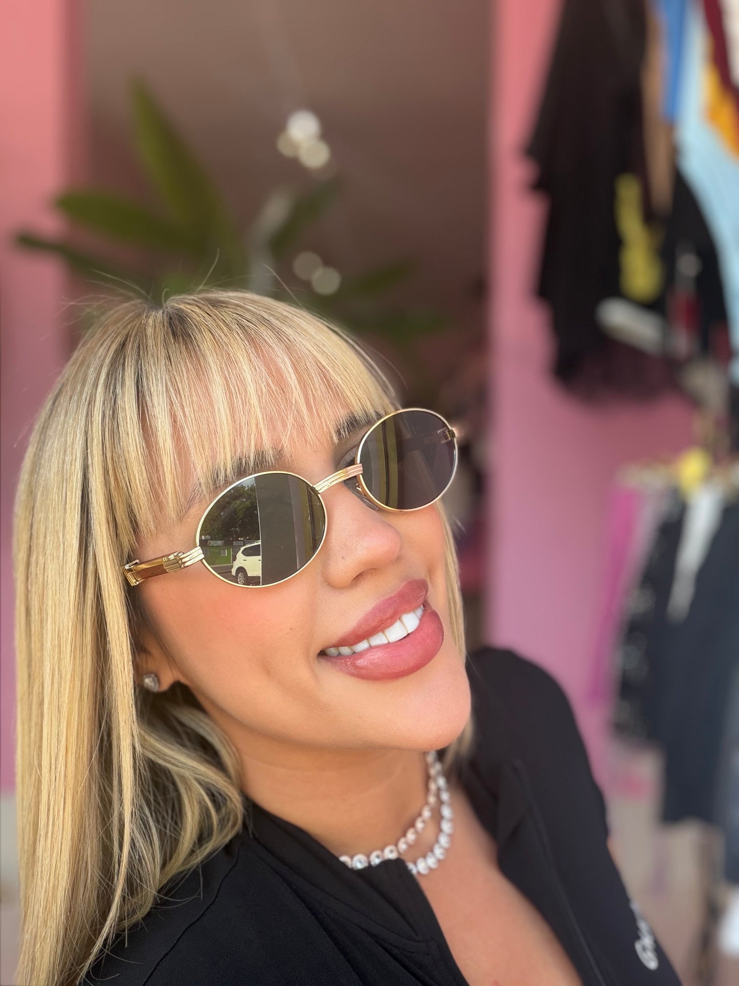 Gafas ovaladas madera