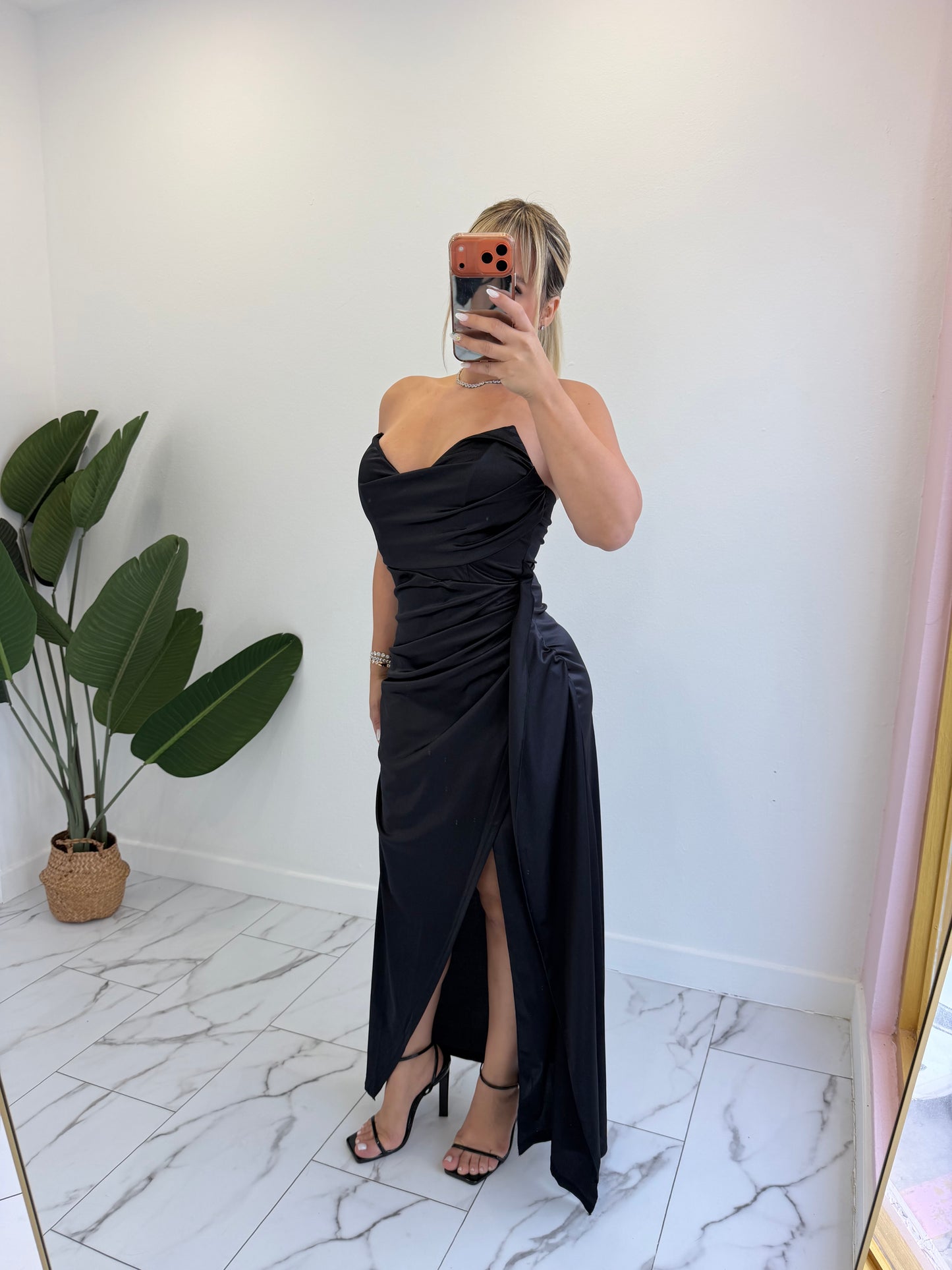Maxi Satin Dress