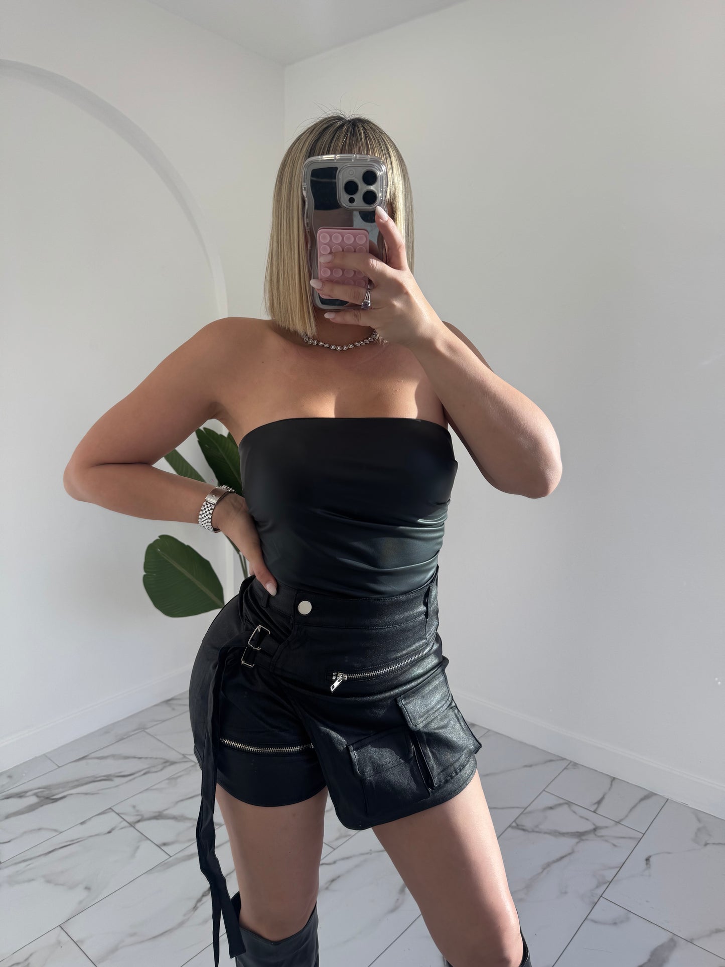 Metallic Skort