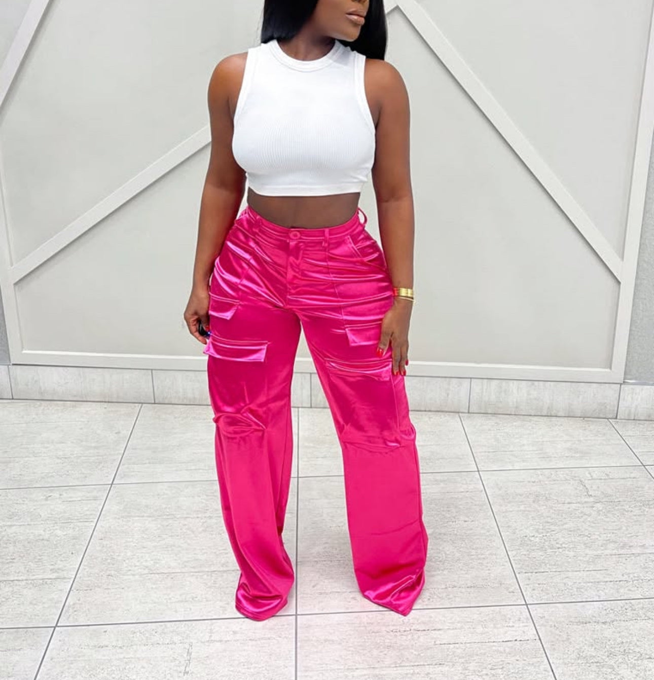 Cargo Satin Spandex