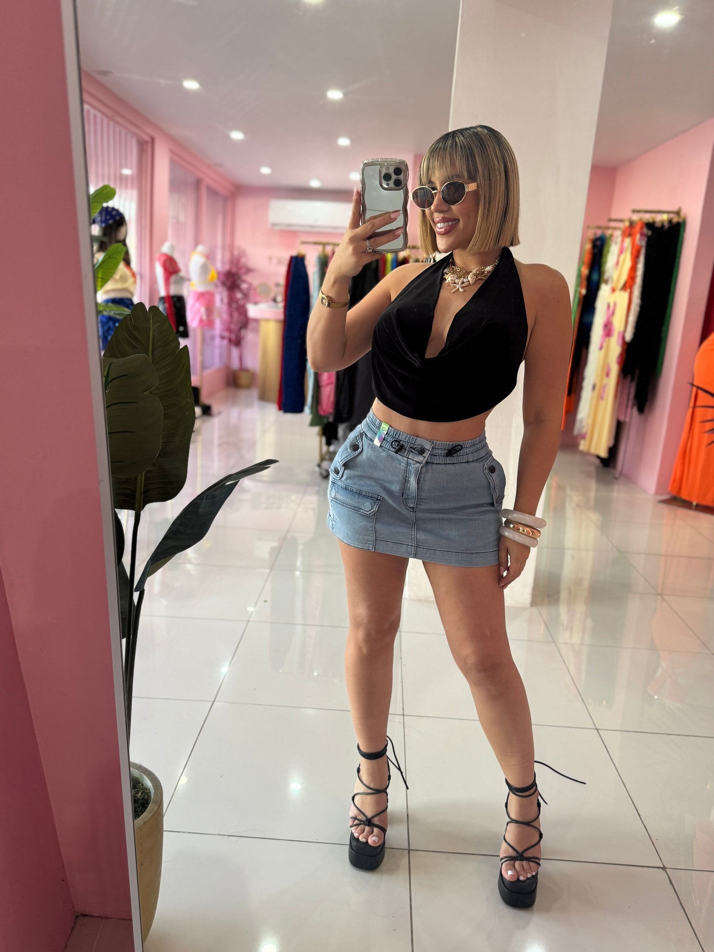 Vibrant Spandex Skort