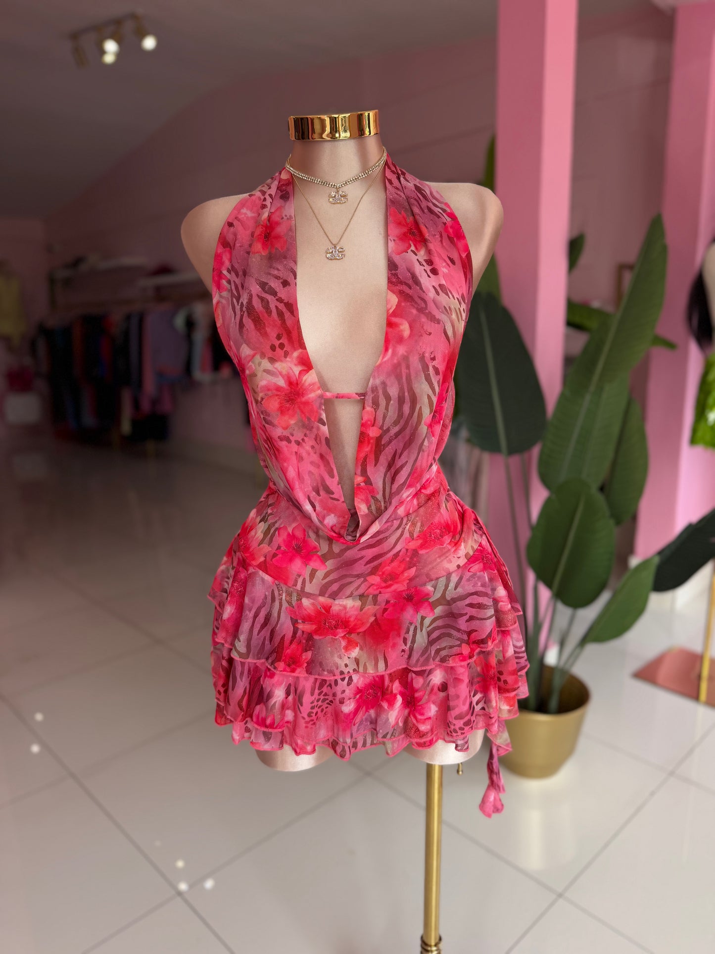 Pink Tropi Dress