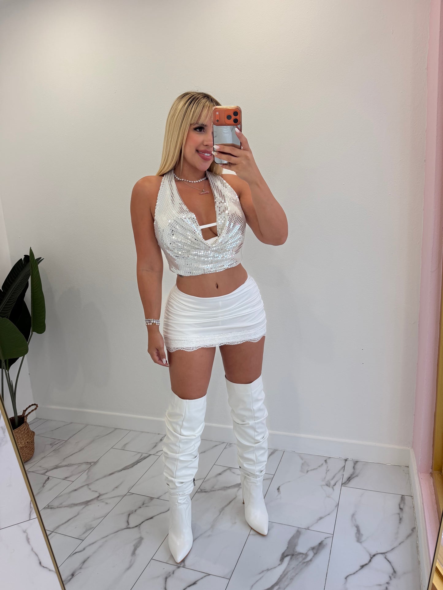 Mini encaje skort