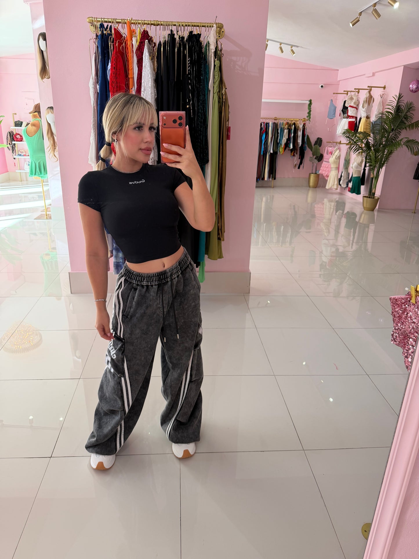 Washed jogger cargo