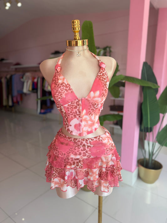 Leopard pink set