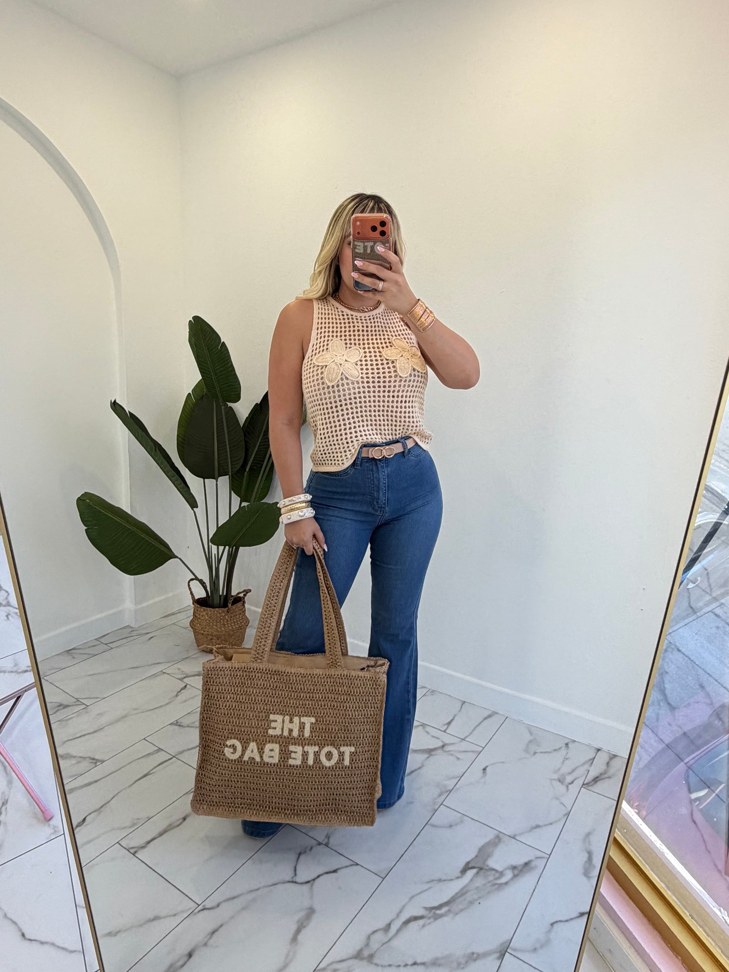 Crochet flores top