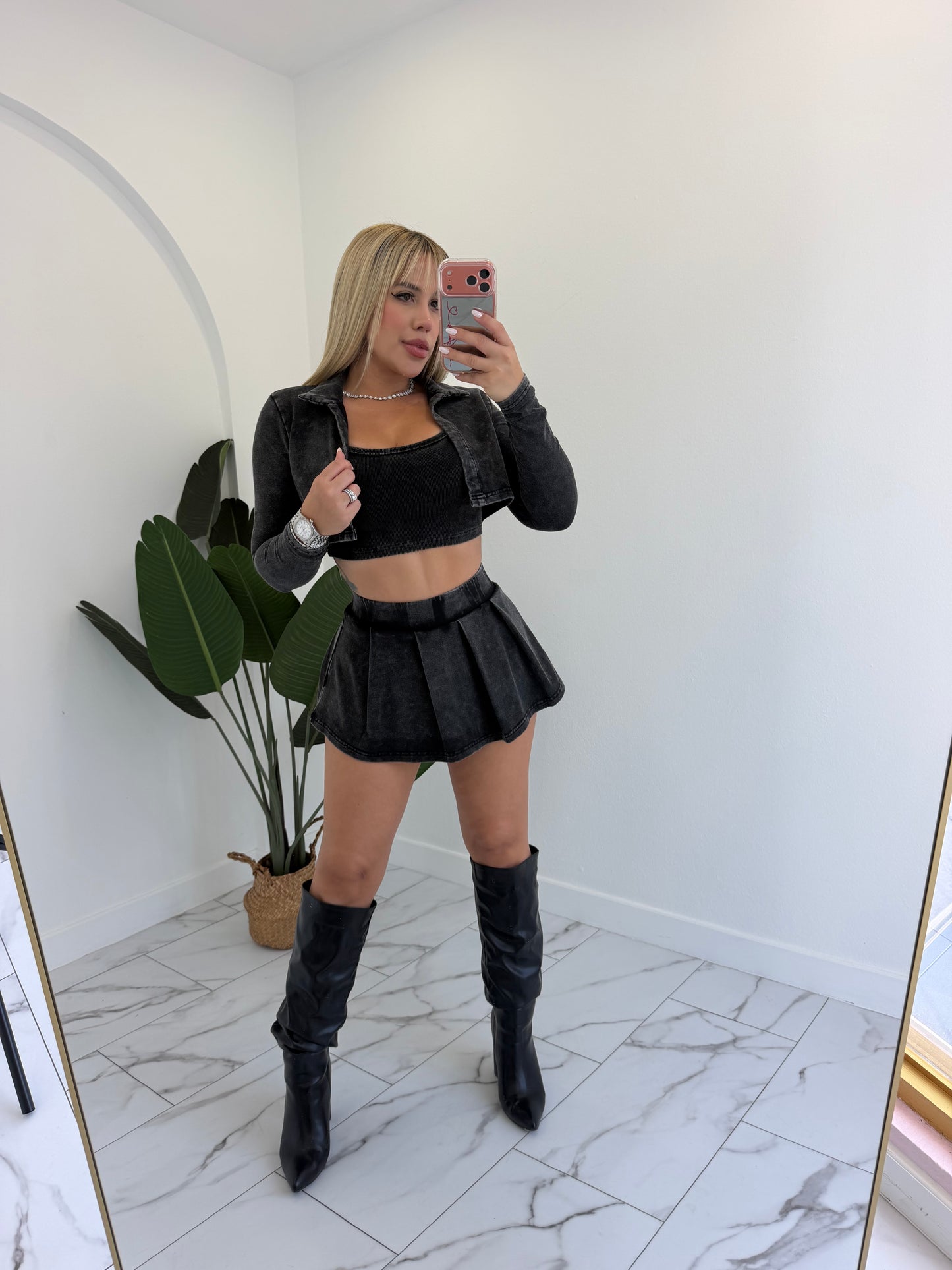 Marmol Skort Jacket Set (3 piezas) (Copy)