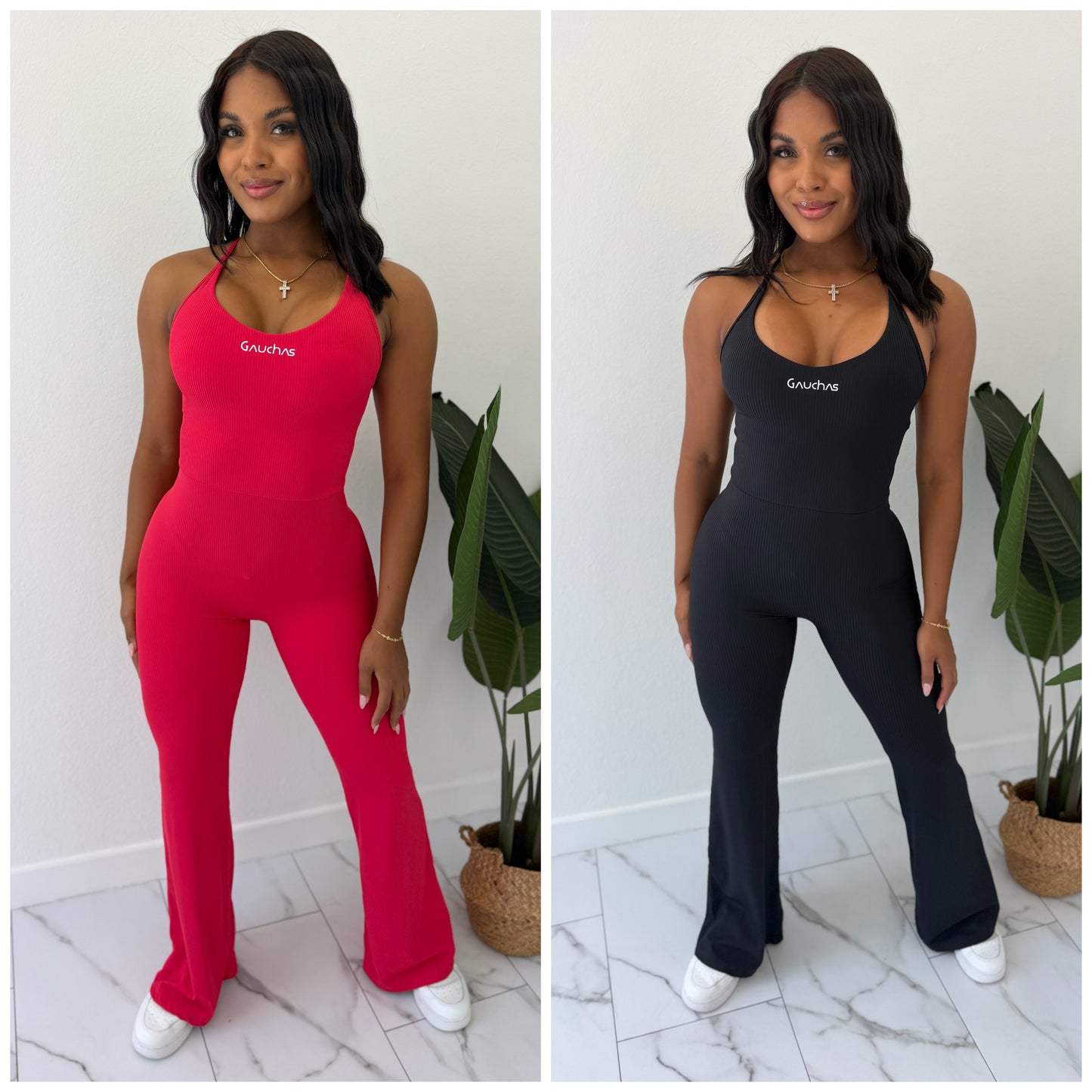 Textura palazzo jumpsuit
