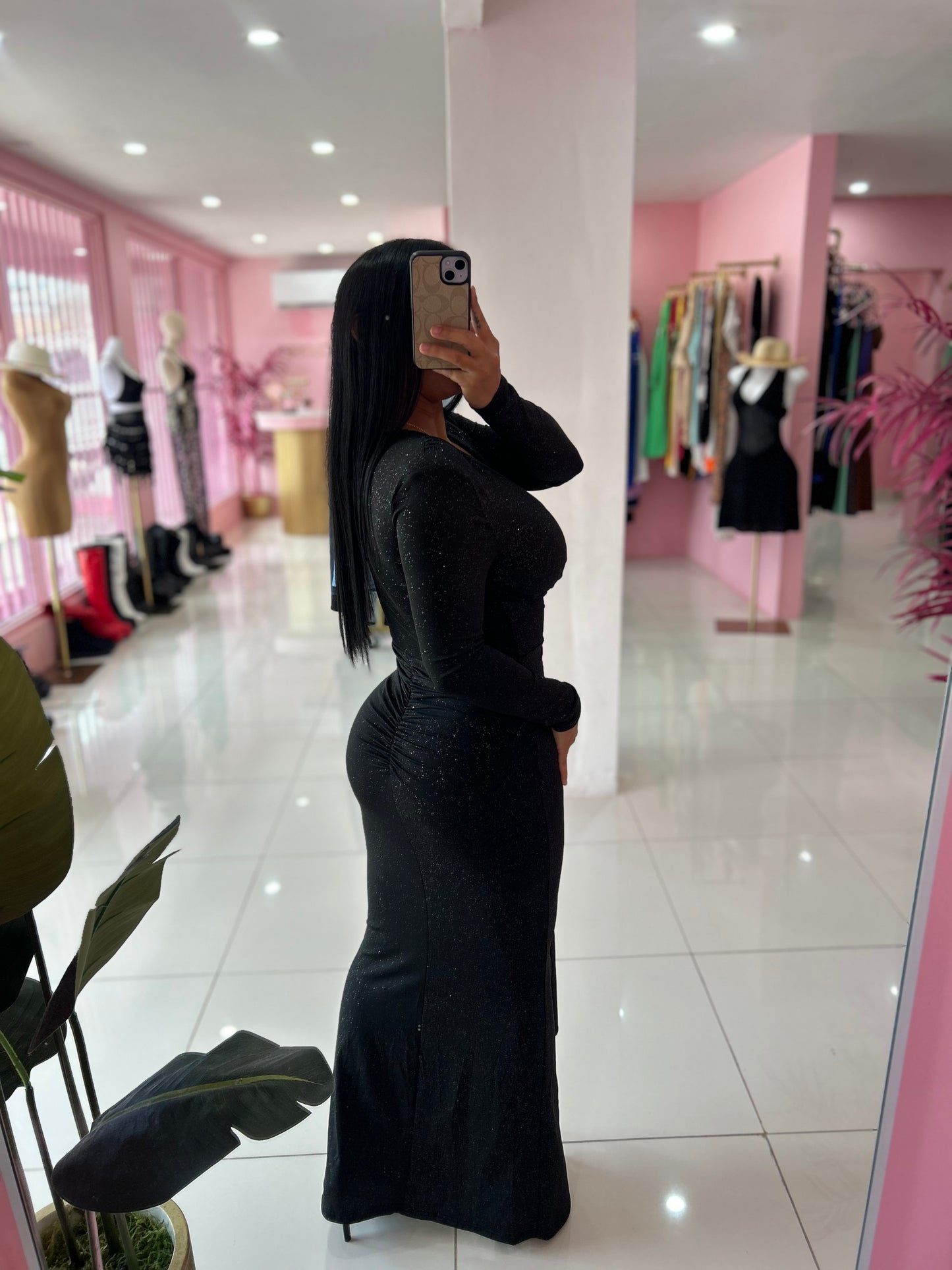 Hombrera Elegant Long Dress