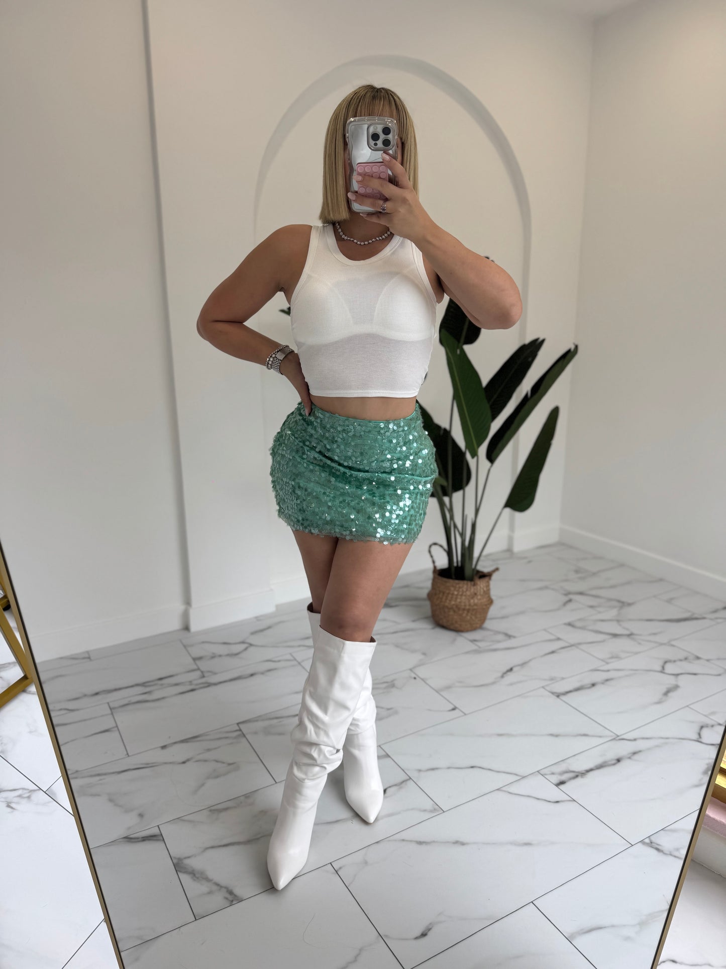 Sequins colors Skirt