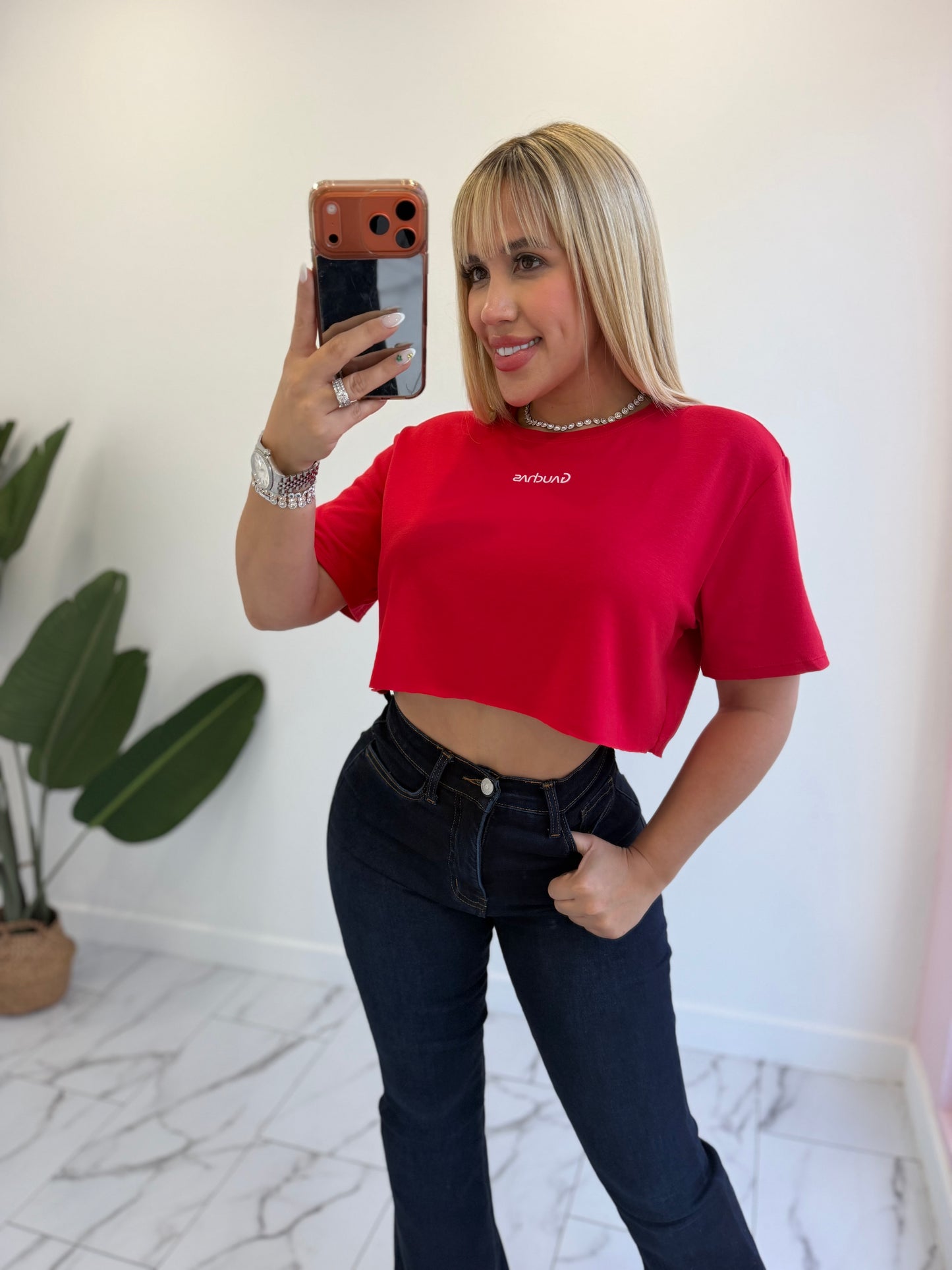 Crop top oversize G