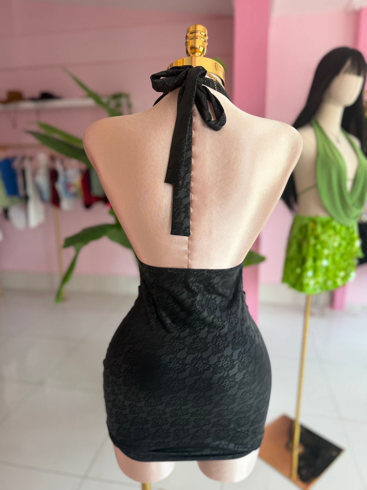 Funky leather dress