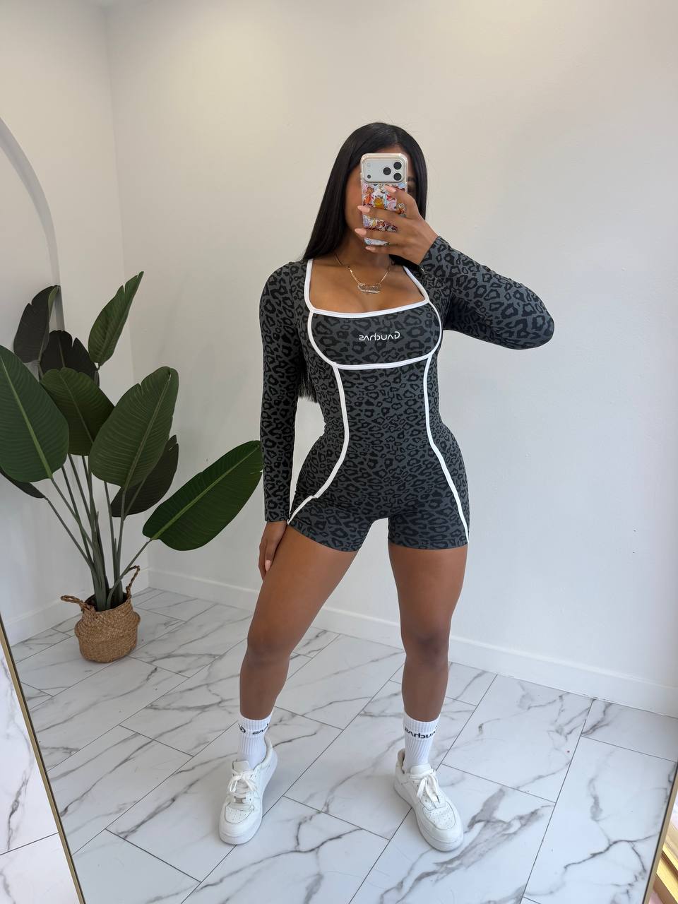 Leopard romper ML