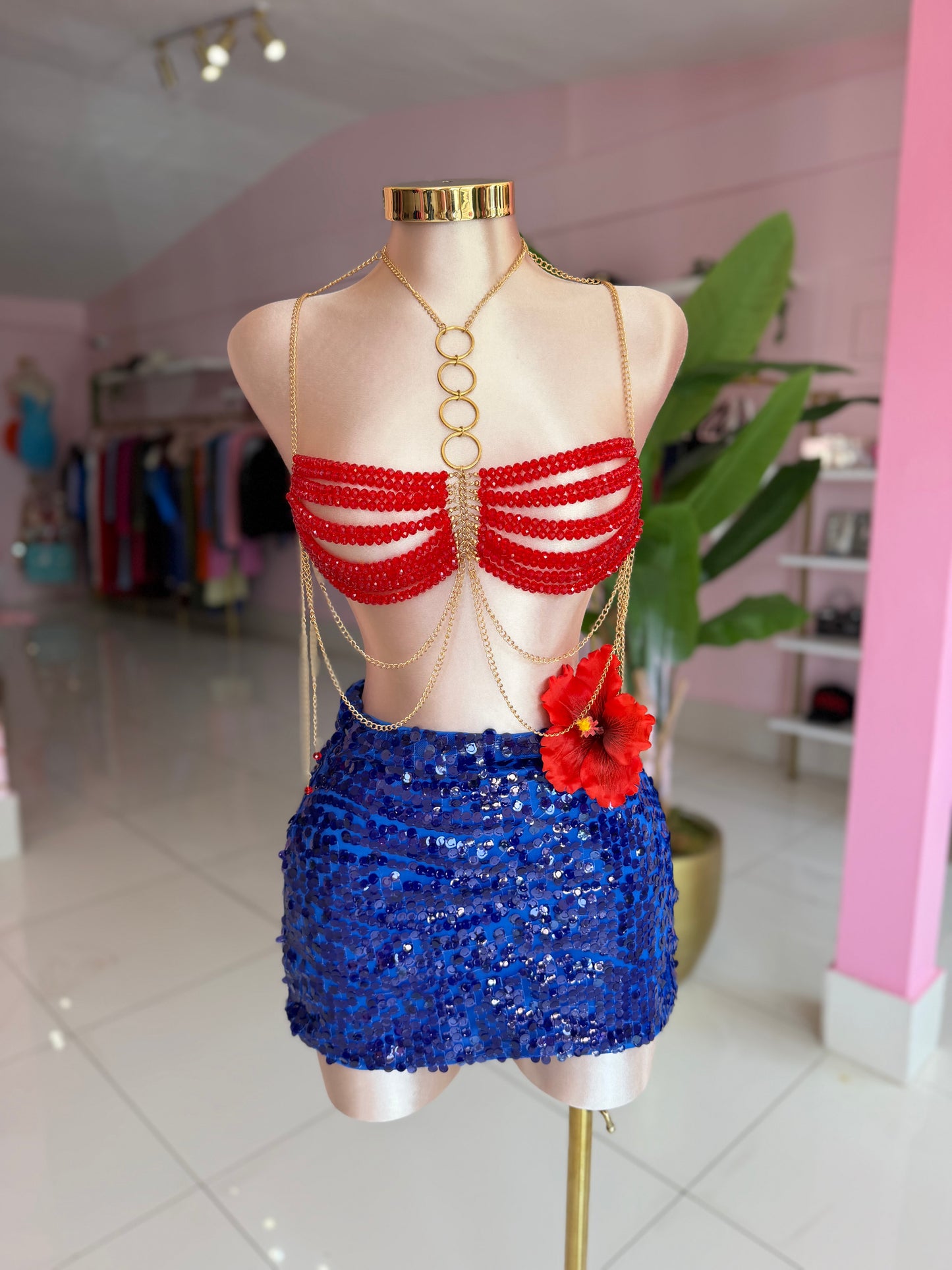 Arabe red top (busto pequeño)